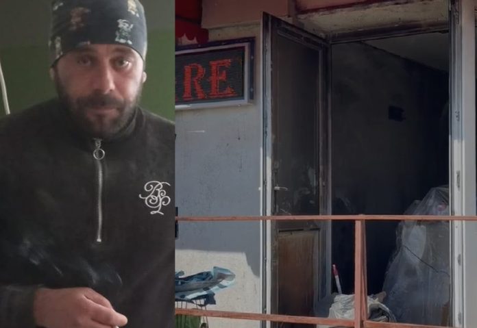 Andrei Aslam și salonul Nail incendiat