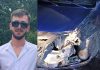 Costinel Tincu și masina din accident
